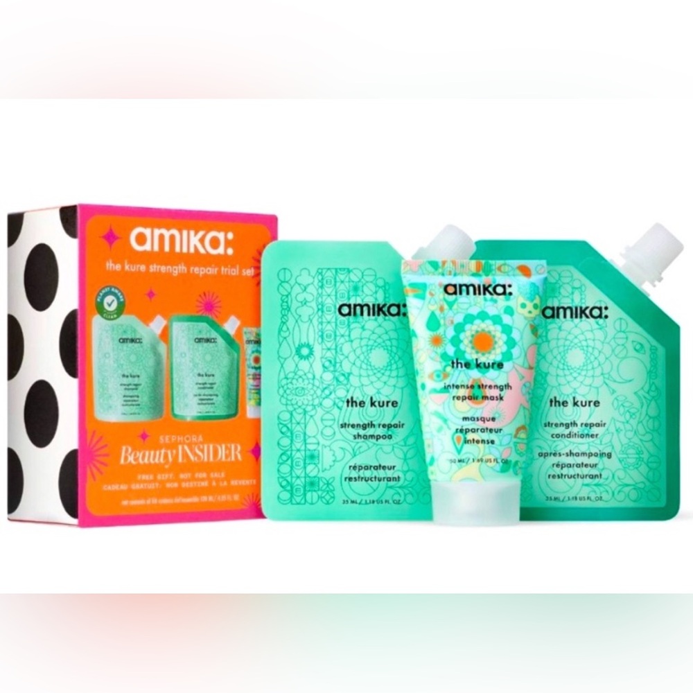 Amika The Kure Strength Repair Trial Set Travel NIB